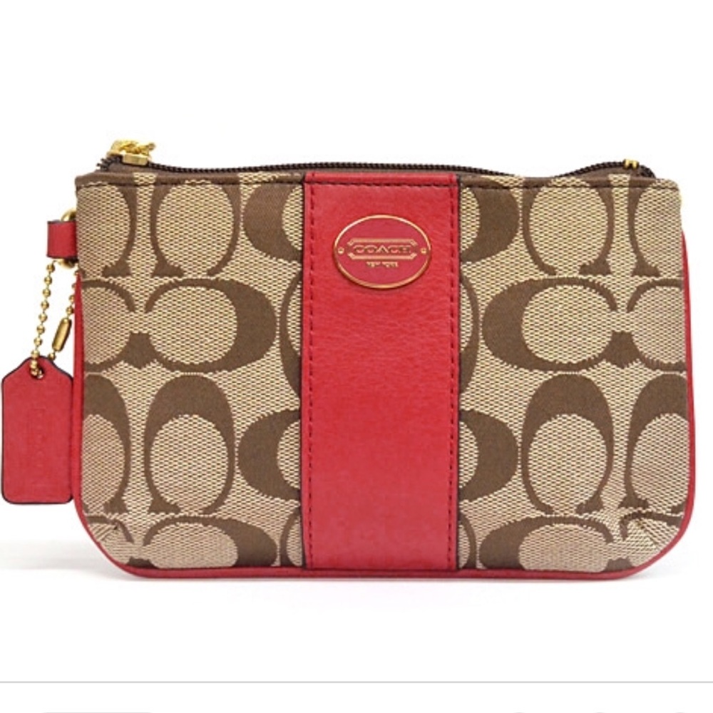 Coach Legacy Signature Small Wristlet F48435